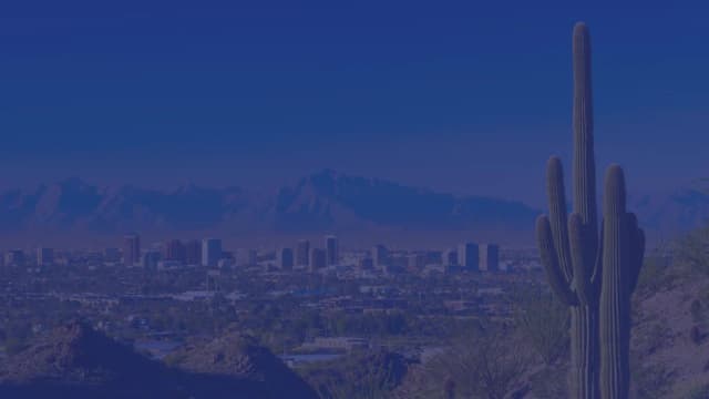 Overview of Phoenix, Arizona.