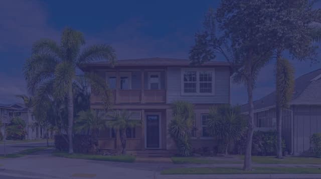 A two story home in Hawaii.