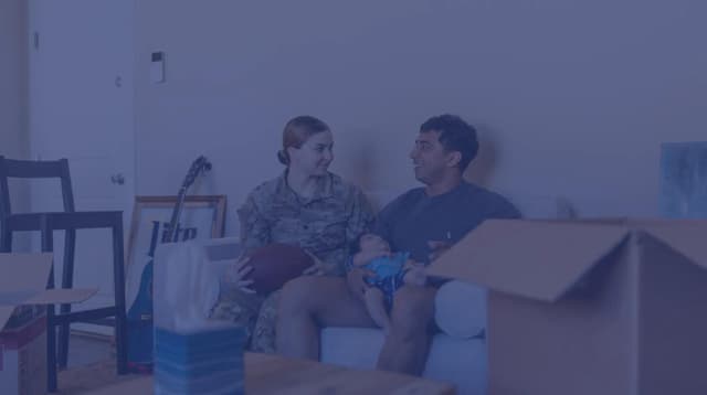 First time military buyers unpack from their PCS move.