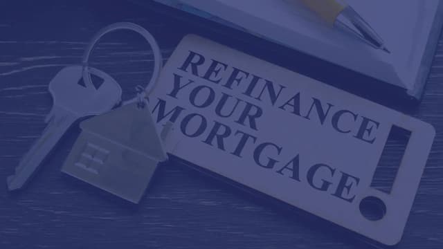 Refinance your mortgage sign.