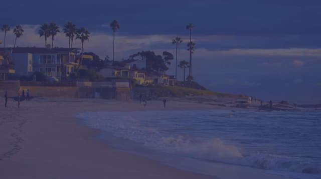 San Diego beach front views.